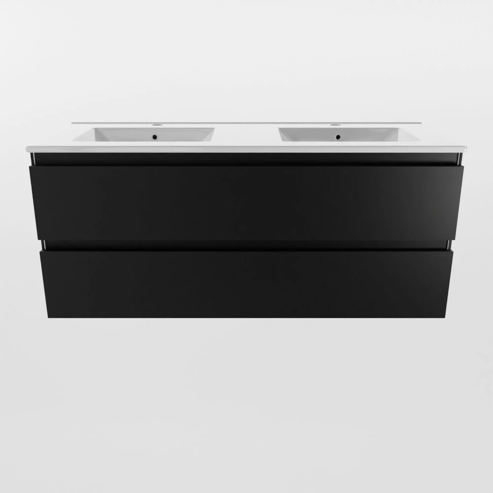 Mondiaz Aivy Badmeubel 120cm Urban Met Wastafel Keramiek Wit Glans Dubbel 2 Kraangaten - Afbeelding 5