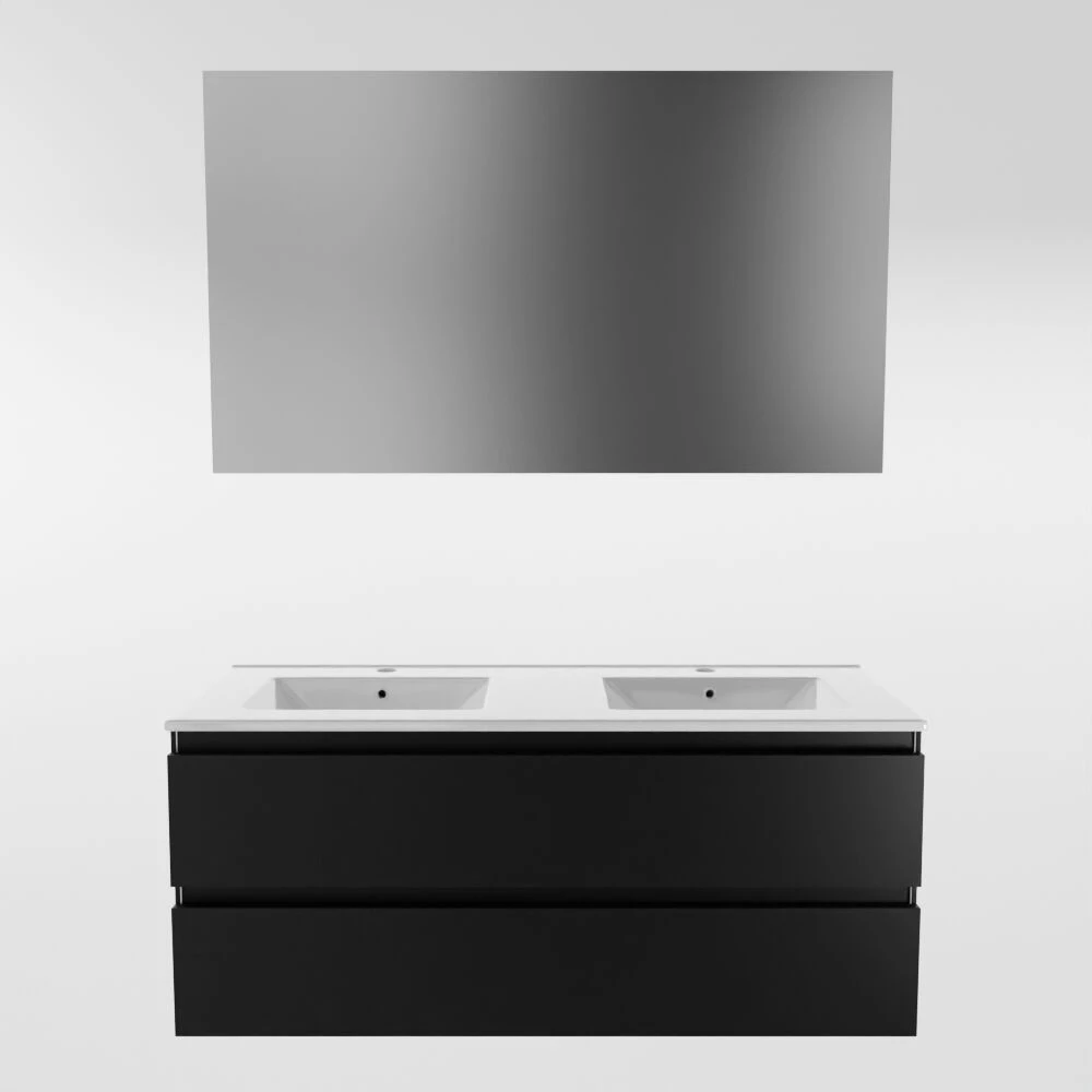 Mondiaz Aivy Badmeubel 120cm Urban Met Wastafel Keramiek Wit Glans Dubbel 2 Kraangaten - Afbeelding 6