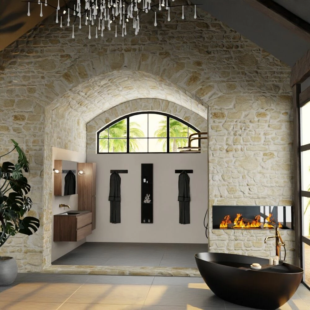 Mondiaz Aivy Badmeubel 120cm Mocha Met Wastafel Solid Surface Urban Links Zonder Kraangat En Spiegelkast - Afbeelding 4