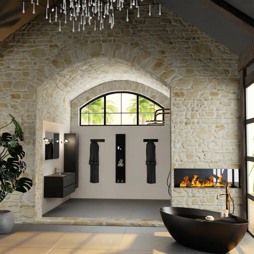 Mondiaz Aivy Badmeubel 120cm Urban Met Wastafel Solid Surface Urban Rechts 1 Kraangat En Spiegel - Afbeelding 4