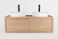 B-Stone Livingstyle Badkamermeubel 120cm Massief Eiken