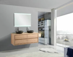 B-Stone Livingstyle Badkamermeubel 140cm Massief Eiken