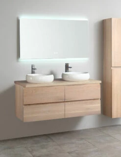 B-Stone Natural Badkamermeubel 140cm Licht Eiken