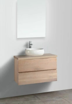 B-Stone Natural Badkamermeubel 90cm Licht Eiken