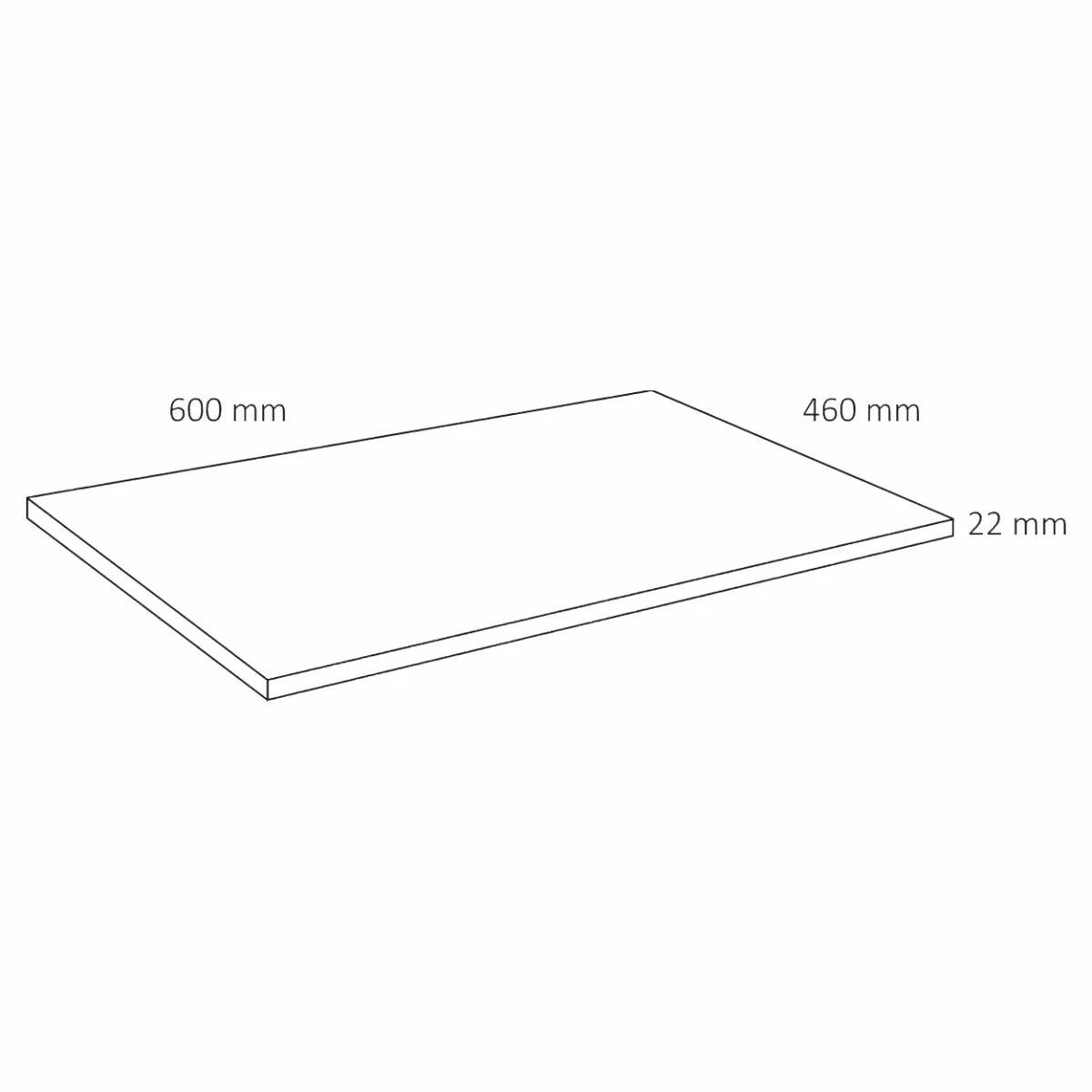 Differnz Fit Badmeubel 60cm Zwart Mat Met Toppaneel Zwart Mat En Spiegelkast - Afbeelding 11