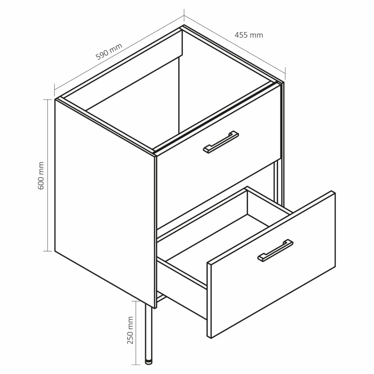 Differnz Legs Meubelset 60cm Groen - Afbeelding 6