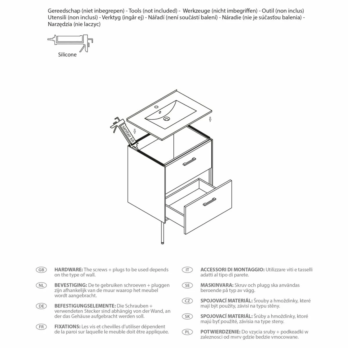 Differnz Legs Meubelset 60cm Groen - Afbeelding 4
