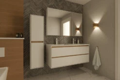 Differnz Providence Badmeubelset 120cm Wit