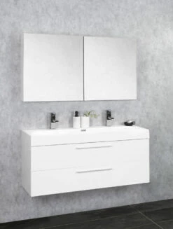 Differnz Somero Badmeubelset 100cm Spiegelkast Hoogglans Wit