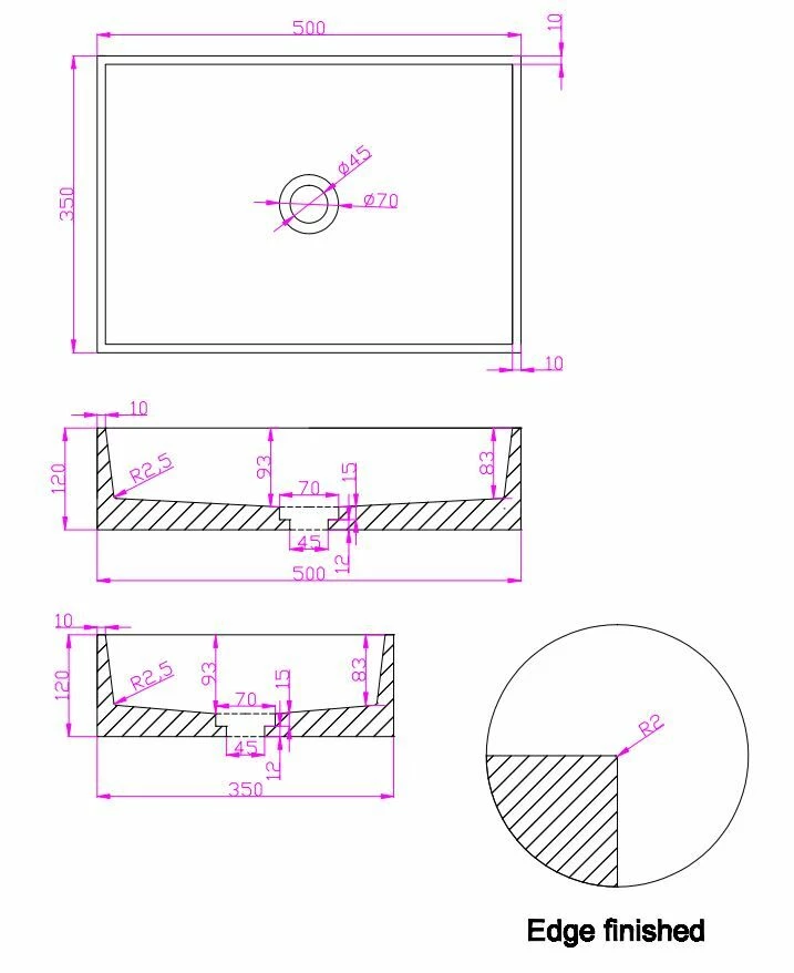 Fontana Portoro Gold Marmer Badmeubel 100cm Mat Wit Met Ribbelfront En Toppaneel Met Rechthoekige Waskom - Afbeelding 9