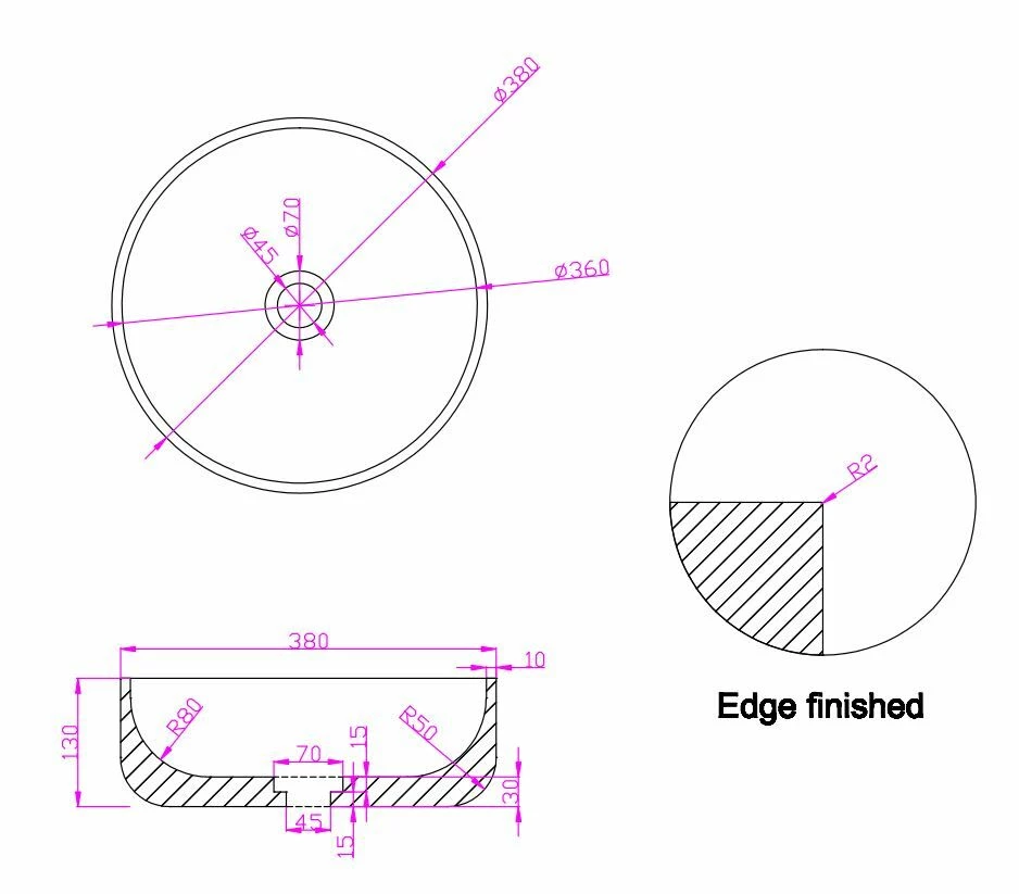 Fontana Portoro Gold Marmer Mat Zwart Wastafelmeubel 160cm Met Toppaneel En Ronde Waskommen - Afbeelding 7