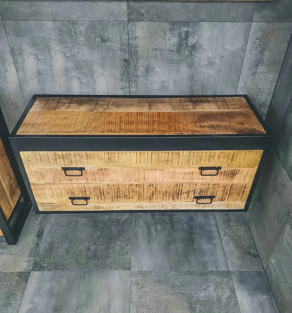 MD Interior Woodz Badkamermeubel 120cm Mangohout Zonder Kom