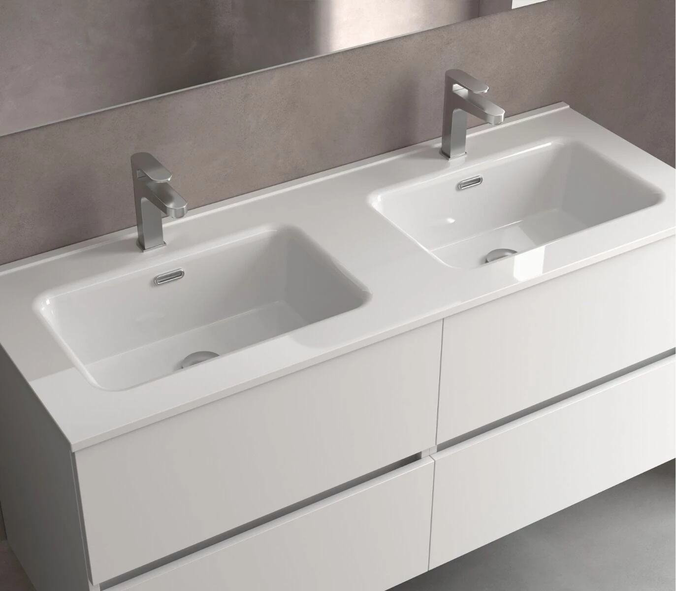 Muebles Ideal Badkamermeubel 120cm Mat Wit - Afbeelding 3