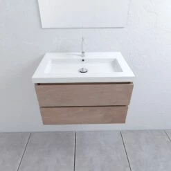 Mueller Rio Houten Badkamermeubel 80cm 1 Kraangat