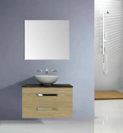 Sanicare Q11 Badkamermeubel Met Black-stone Topblad 100 Cm Antraciet