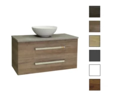 Sanicare Q11 Badkamermeubel Met Grey-stone Topblad 100 Cm Belluno