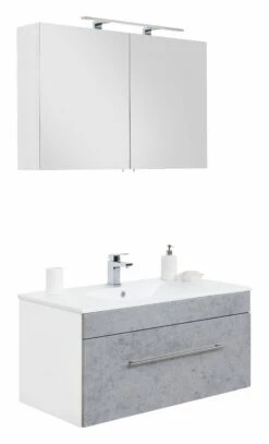 Saniclear Viva Badmeubelset 2-delig 100cm Betongrijs