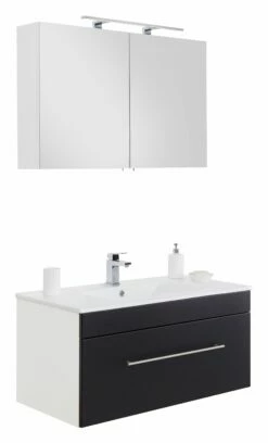 Saniclear Viva Badmeubelset 2-delig 100cm Zwart