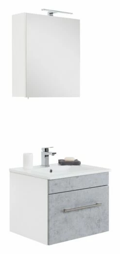 Saniclear Viva Badmeubelset 2-delig 60cm Betongrijs