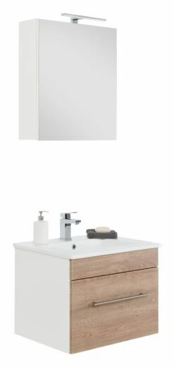 Saniclear Viva Badmeubelset 2-delig 60cm Licht Eiken