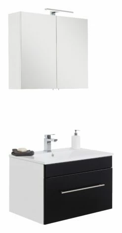 Saniclear Viva Badmeubelset 2-delig 75cm Zwart