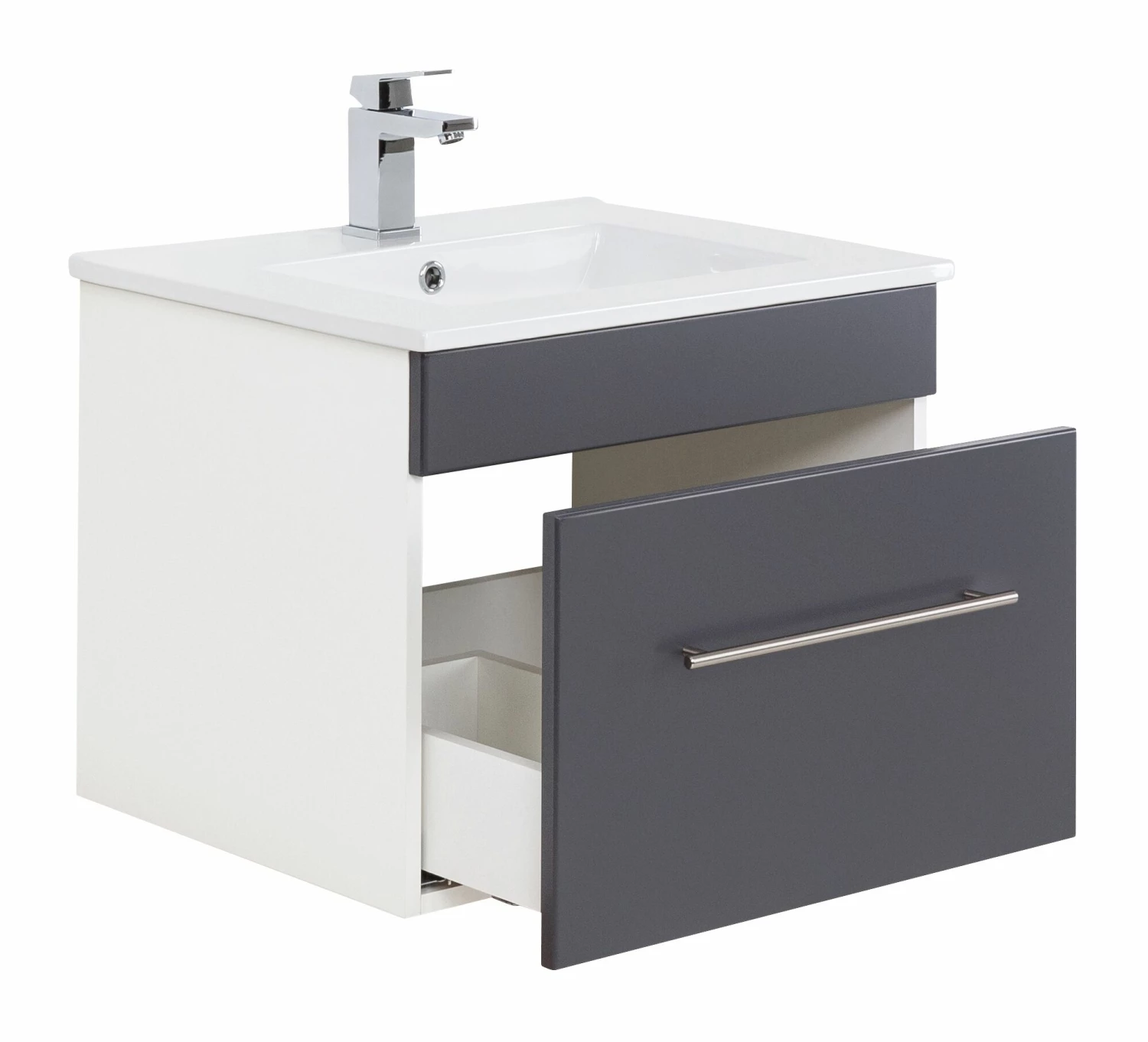 Saniclear Viva Badmeubelset 3-delig 60cm Antraciet - Afbeelding 4