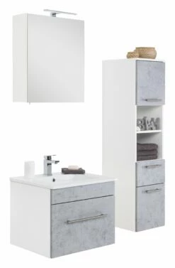 Saniclear Viva Badmeubelset 3-delig 60cm Betongrijs