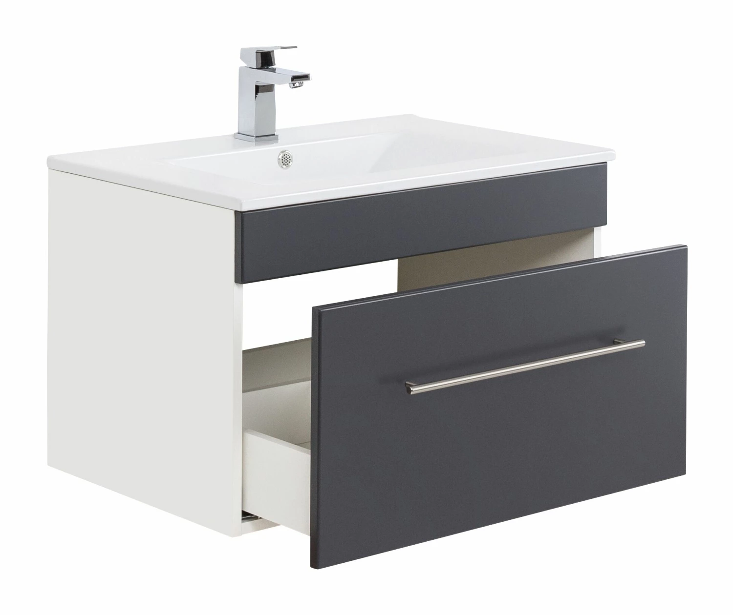 Saniclear Viva Badmeubelset 3-delig 75cm Antraciet - Afbeelding 4