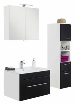 Saniclear Viva Badmeubelset 3-delig 75cm Zwart