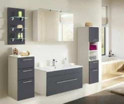 Saniclear Viva Badmeubelset 5-delig 100cm Antraciet