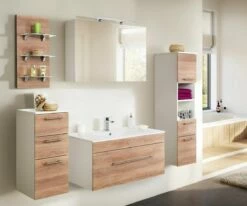 Saniclear Viva Badmeubelset 5-delig 100cm Licht Eiken