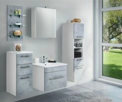 Saniclear Viva Badmeubelset 5-delig 60cm Betongrijs