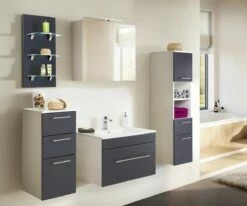 Saniclear Viva Badmeubelset 5-delig 75cm Antraciet