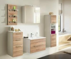 Saniclear Viva Badmeubelset 5-delig 75cm Licht Eiken