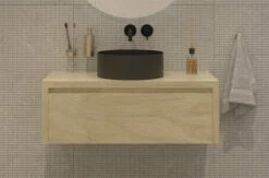 SaniGoods Alvares Badmeubel 100cm Zonder Waskom Eiken Corn Silk