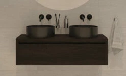 SaniGoods Alvares Badmeubel 120cm Zonder Waskom Eiken Charcoal