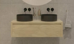 SaniGoods Alvares Badmeubel 120cm Zonder Waskom Eiken Corn Silk