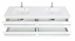 Saniclear Colossos Badmeubel 180cm Hoogglans Wit