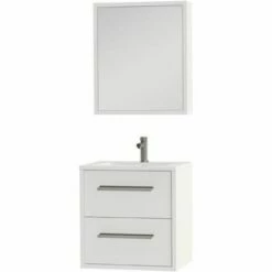 Tiger Boston Badmeubel Met Spiegelkast En Witte Wastafel 60cm Wit